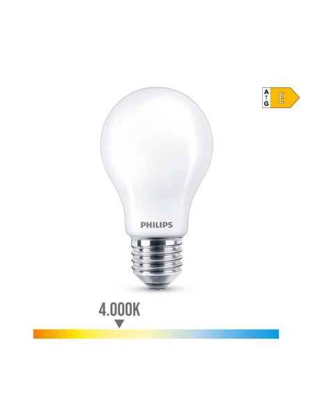 Lampe LED Philips Standard E 8,5 W E27 1055 lm Ø 6 x 10,4 cm (4000 K)