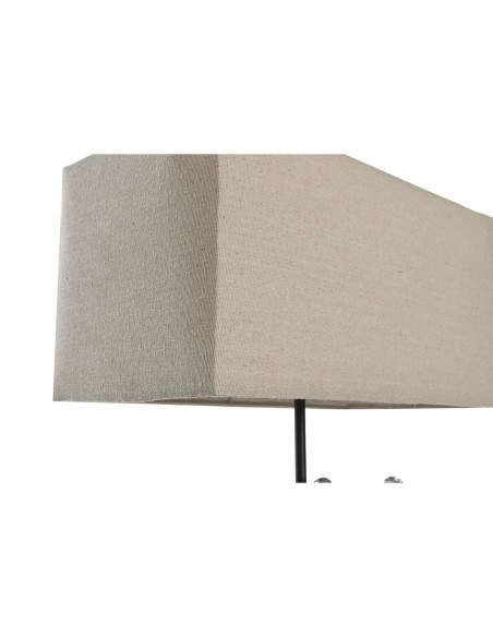 Lampe de bureau DKD Home Decor 36 x 21,5 x 43 cm Argenté Beige Métal Résine 220 V 50 W