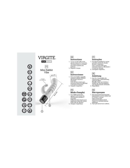 Vibration de Stimulation Double Virgite Silicone