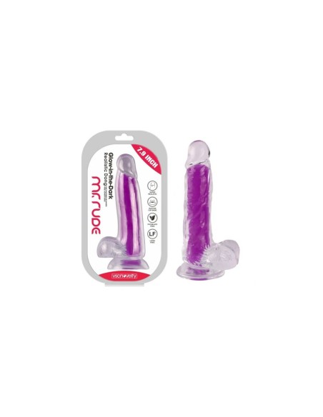 Gode réaliste VSCNOVELTY TPE Violet 20 cm