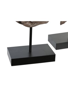 Figurine Décorative DKD Home Decor 23 x 8 x 42 cm Noir Marron Buda Oriental (2 Unités) 2
