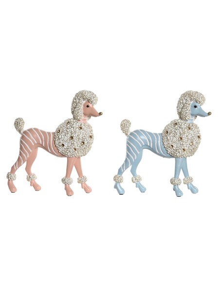Figurine Décorative DKD Home Decor Scandi 25 x 8 x 27,5 cm Bleu Rose (2 Unités)