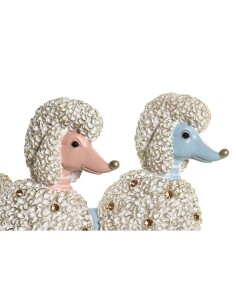 Figurine Décorative DKD Home Decor Scandi 25 x 8 x 27,5 cm Bleu Rose (2 Unités) 2