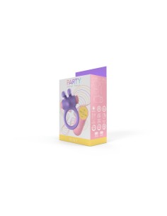 Anneau Pénis Party Color Toys Lila Silicone 2