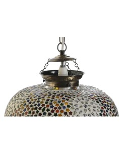 Suspension DKD Home Decor 32 x 32 x 26 cm Verre Multicouleur 25 W (2 Unités) 2