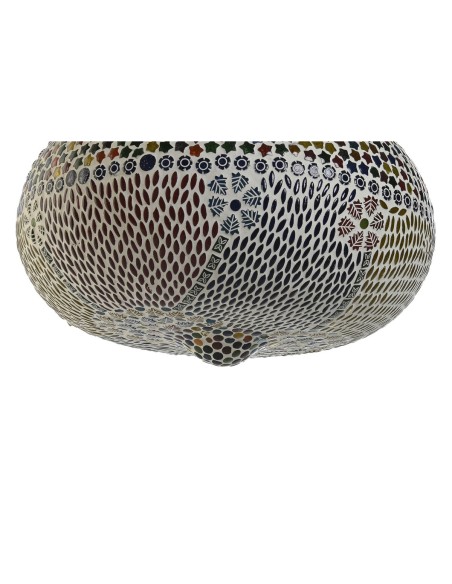 Suspension DKD Home Decor 32 x 32 x 26 cm Verre Multicouleur 25 W (2 Unités)