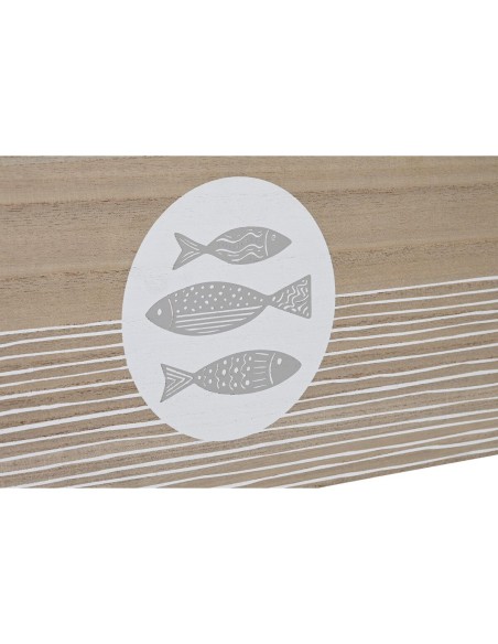 Boîte Décorative DKD Home Decor Naturel Bois MDF Spirales méditerranéen 50 x 40 x 22,5 cm