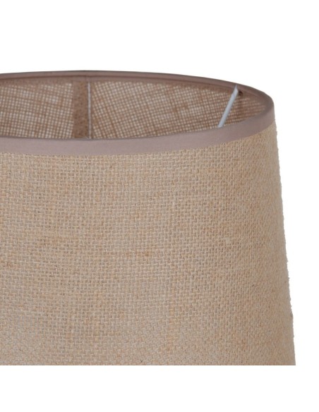 Lampe de bureau Beige Argenté Toile à sac Céramique 60 W 220 V 240 V 220-240 V 26 x 26 x 49,5 cm