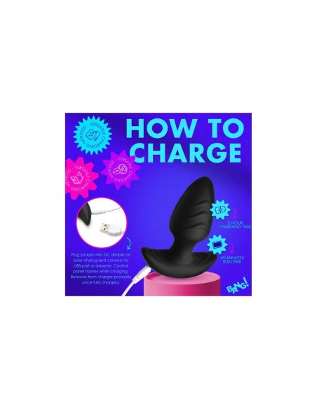 Plug Anal XR Noir (7,6 cm)