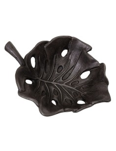 Centre de Table Gris Volet Feuille d'une plante 17,5 x 13,5 x 5 cm 2