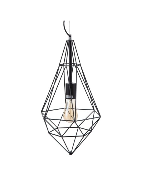 Suspension Noir Métal 26 x 26 x 46 cm
