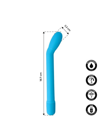 Vibrateur G-Spot Virgite Bleu