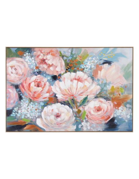 Cadre Toile Fleurs 120 x 5 x 80 cm