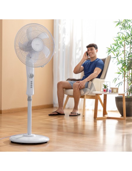 Ventilateur sur Pied InnovaGoods Freshinn Blanc 45 W