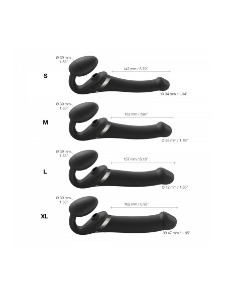 Gode Strap-on-me 6017364 Noir L