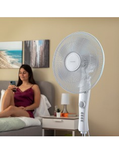 Ventilateur sur Pied InnovaGoods Freshinn Blanc 45 W 2