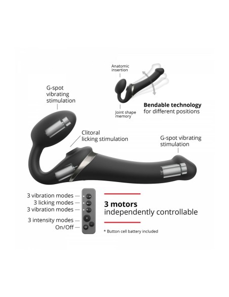 Gode Strap-on-me 6017371 Noir XL
