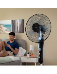 Ventilateur sur Pied InnovaGoods Breezinn Noir 45 W 2