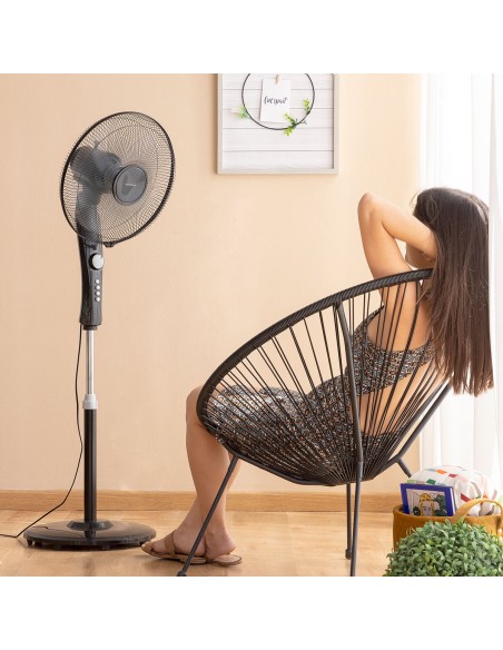 Ventilateur sur Pied InnovaGoods Breezinn Noir 45 W
