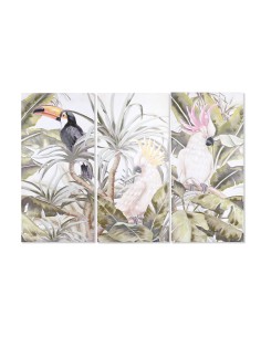 Cadre DKD Home Decor Tropical 90 x 3 x 190 cm (3 Unités)
