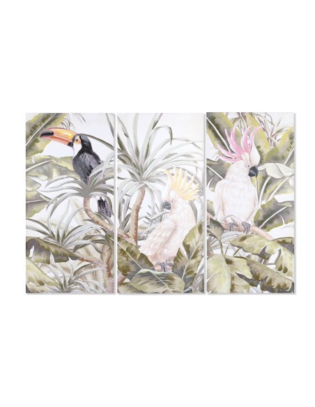 Cadre DKD Home Decor Tropical 90 x 3 x 190 cm (3 Unités)