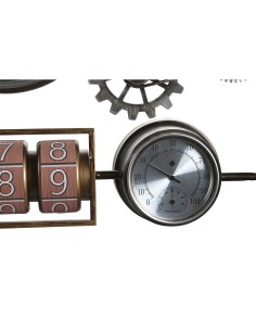 Horloge Murale DKD Home Decor 52,5 x 9 x 39,5 cm Verre Fer Vintage (2 Unités) 2