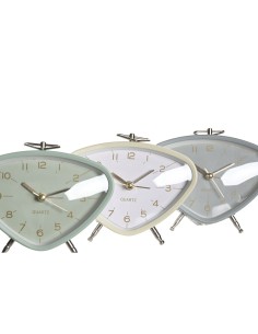 Réveil DKD Home Decor 11,5 x 4 x 10 cm Métal PVC Vintage (3 Pièces) 2