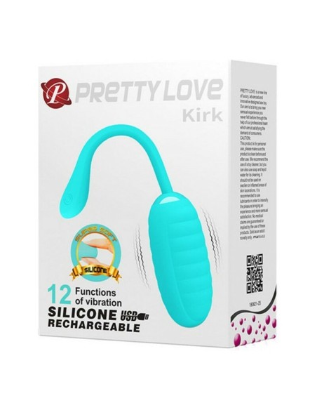 Œufs vibromasseur Pretty Love Kirk Bleu (Ø 3,5 cm)