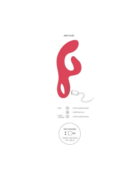 Vibration de Stimulation Double Toy Joy
