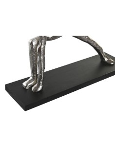 Figurine Décorative DKD Home Decor 33 x 10 x 35 cm Argenté Noir Indien Yoga (3 Unités) 2