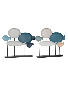 Figurine Décorative DKD Home Decor 60 x 8 x 52 cm Multicouleur Spirales méditerranéen (2 Unités)