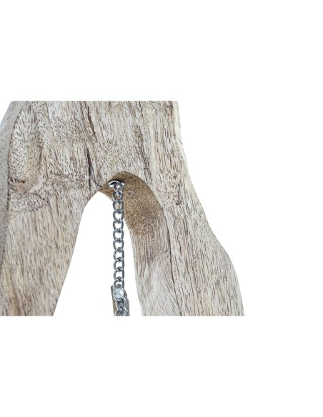 Figurine Décorative DKD Home Decor Marron Argenté Naturel 18 x 9 x 62 cm (2 Unités)