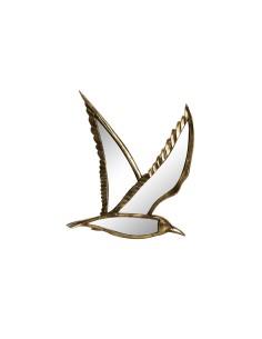 Figurine Décorative DKD Home Decor 32,5 x 3 x 28 cm Doré Oiseau