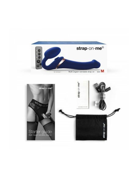 Vibromasseur Strap-on-me 6017401 Bleu L