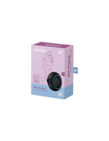 Aspirateur à clitoris Satisfyer Pro to go 3 Noir