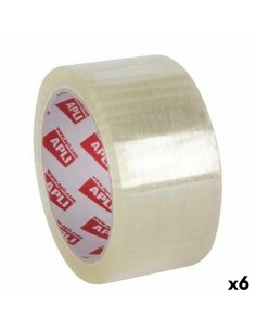 Ruban adhésif Apli Transparent 48 mm x 132 m (6 Unités)