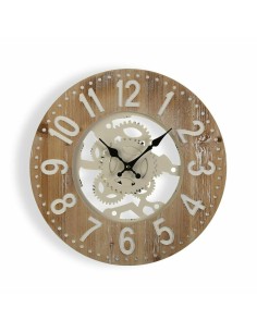 Horloge Murale Versa 40 x 4,5 x 40 cm Métal Bois MDF