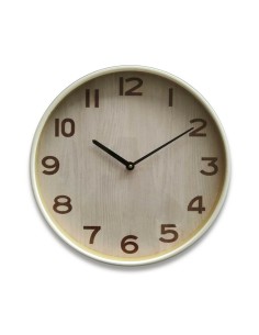 Horloge Murale Versa Verre Bois MDF 4,5 x 40 x 40 cm