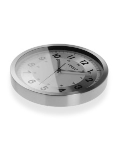 Horloge Murale Versa Argenté Métal Aluminium Quartz 4,1 x 30,5 x 30,5 cm 2