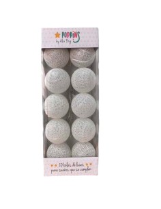 Guirlande de boules LED Roymart Poppins Blanc