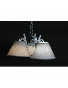 Suspension DKD Home Decor 50 x 46 x 30 cm Doré Métal Blanc 50 W (2 Unités) 2