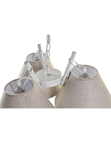 Suspension DKD Home Decor 50 x 46 x 30 cm Doré Métal Blanc 50 W (2 Unités)