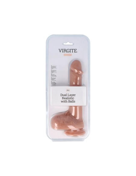Gode réaliste Virgite 22 cm