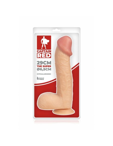 Gode réaliste Captain Red 30 cm