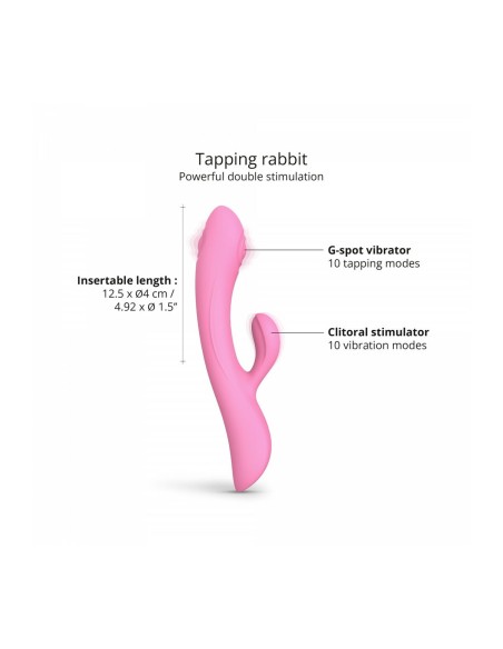 Vibration de Stimulation Double Love to Love Rose