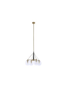 Suspension DKD Home Decor 50 x 50 x 144 cm Verre Doré Métal 50 W