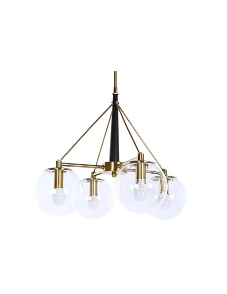 Suspension DKD Home Decor 50 x 50 x 144 cm Verre Doré Métal 50 W