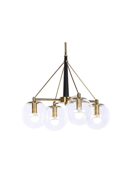 Suspension DKD Home Decor 50 x 50 x 144 cm Verre Doré Métal 50 W