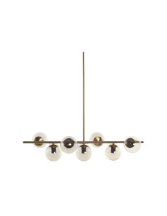 Suspension DKD Home Decor Doré Métal Verre 96 x 30 x 130 cm
