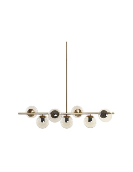 Suspension DKD Home Decor Doré Métal Verre 96 x 30 x 130 cm